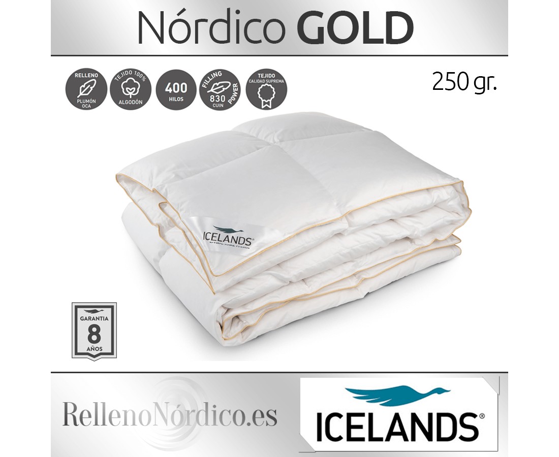 Relleno Nórdico Icelands Gold Plumón 250 gr - PRECIO