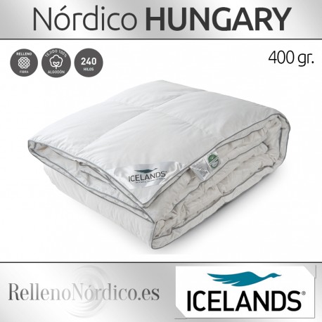 Edredón Nórdico fibra HUNGARY 400 gr/m2 de Icelands