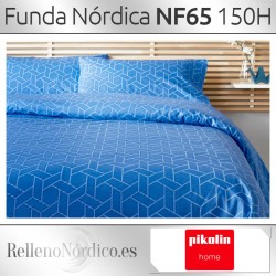 Juego de Funda Nórdica Pikolin Home Estampada Algodón 150 Hilos NF65 Azul