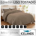 Edredón Conforter Sedalina y Sherpa ALAIN DELON LISO Tostado de Icelands